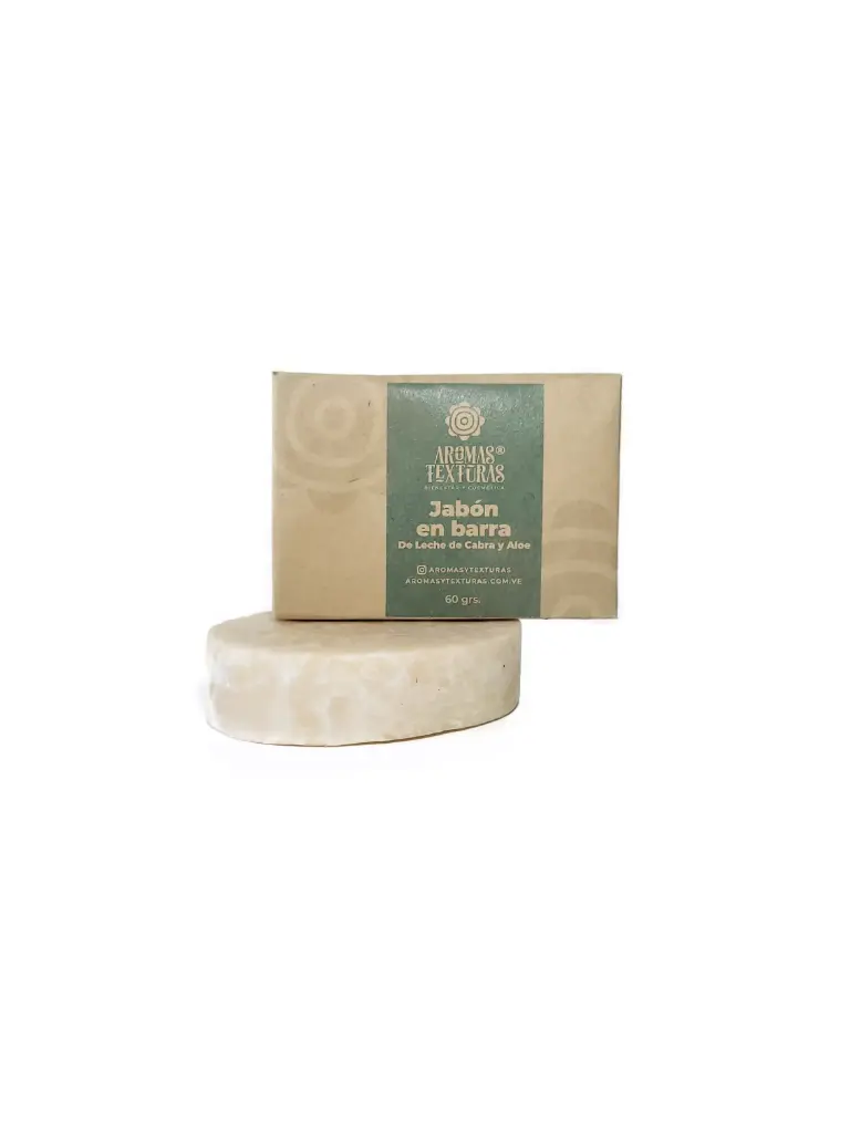 Jabón en barra de Leche de Cabra y Aloe