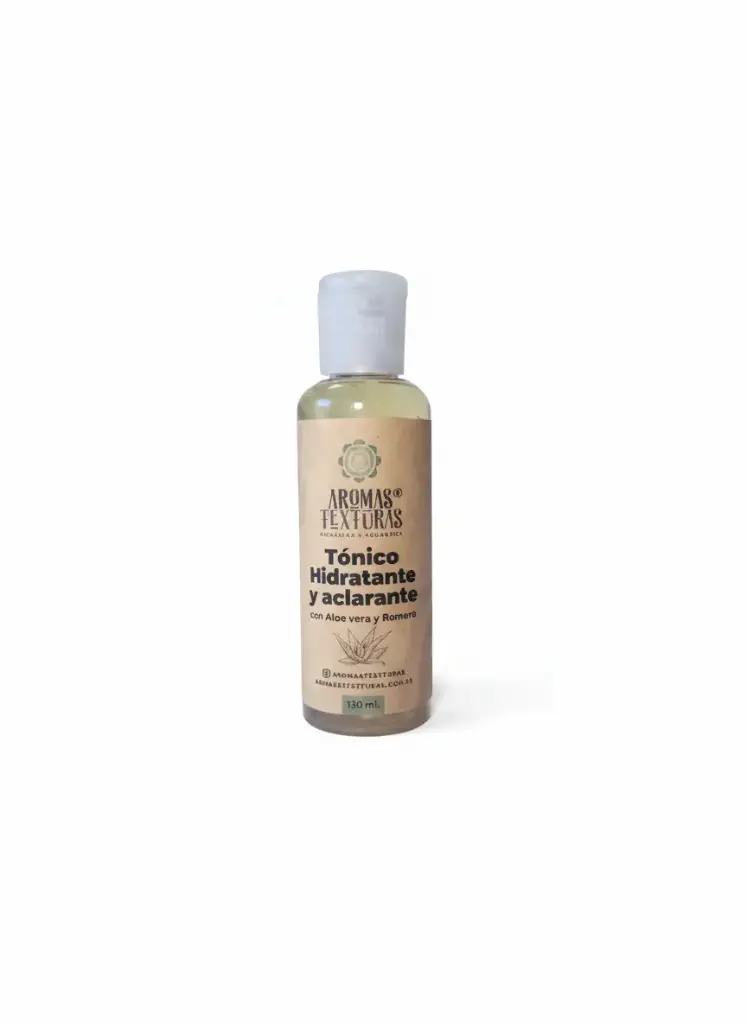 Tonico hidratante y aclarante, con Aloe vera y Romero
